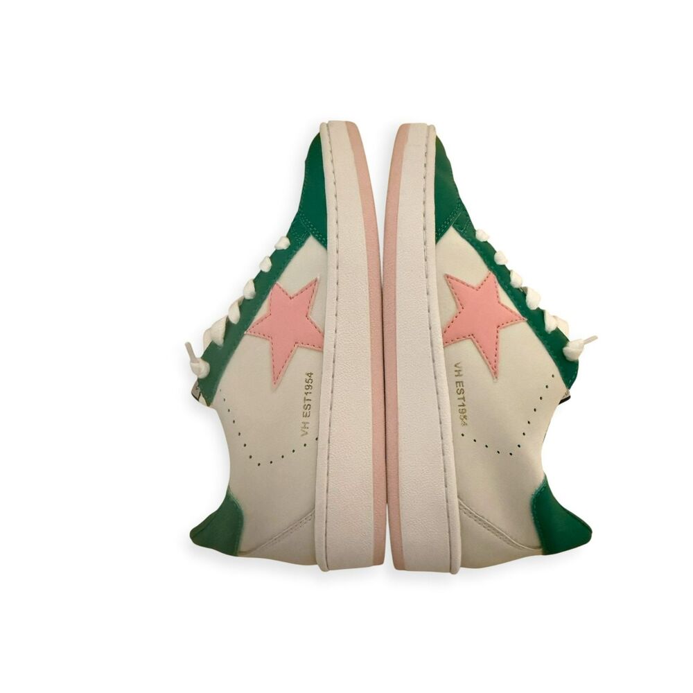 Vintage Havana Denisse Star Sneakers Size 6.5 White Green Pink Star Slipon
